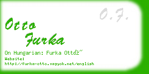 otto furka business card